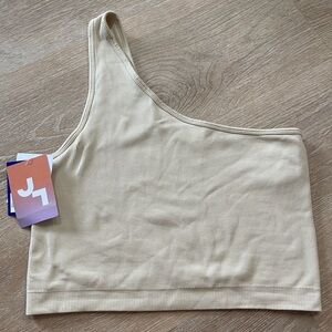NWT one shoulder bra/top